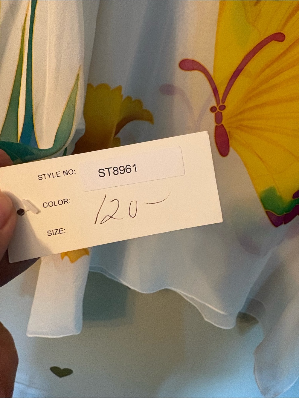 NWT Ke Ke Collection Silk Butterfly Floral Print Sheer Kimono Top - Picture 4 of 11